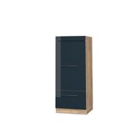 armoire micro-ondes Fame-Line, 60 cm, Bleu foncé brillant, Vicco
