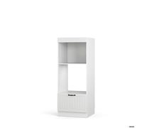 armoire micro-ondes Fame-Line, 60 cm ouvert, Blanc campagne, Vicco