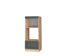 Armoire micro-ondes Fame-Line, 60cm ouvert, Vert Or Campagne/Chêne de force doré, Vicco 38428