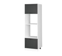 Vicco Armoire Micro-Ondes R-Line, Anthracite Campagne/Blanc, 60 cm