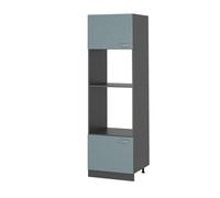 Vicco Armoire Micro-Ondes R-Line, Bleu-Gris, 60cm