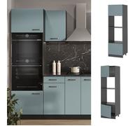 Armoire micro-ondes R-Line, 60cm, Bleu-gris/Anthracite, Vicco 41085