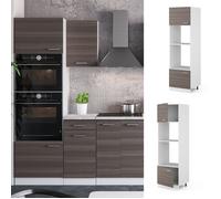 Vicco Armoire Micro-Ondes R-Line, Gris Noble, 60cm, pour Une Combinaison Libre au Sein de systèmes de Cuisine modulaires
