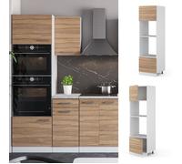 Armoire micro-ondes R-Line, 60cm, Sonoma/Blanc, Vicco 29764