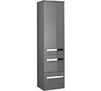 Armoire Midi Pelipal Série 4005 992.123.056 2 tiroirs, 30x121x33cm, laquée gris pierre brillant/gris quartz brillant Select , poignée chromé