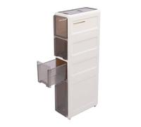 Armoire Mince du Tiroir pour Salle de Bain, Armoire de Rangement étroite avec 6 Roues, Organisateur de l'épreuve de l'eau pour Petit Espace, élégant et Pratique - Matériau pour Animaux de (3 (4