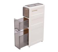 Armoire Mince du Tiroir pour Salle de Bain, Armoire de Rangement étroite avec 6 Roues, Organisateur de l'épreuve de l'eau pour Petit Espace, élégant et Pratique - Matériau pour Animaux de (3