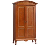 Armoire miniature en bois pour maison de poupée à l'échelle 1/12, décoration de scène de chambre à coucher, armoire de rangement miniature, meubles de collection