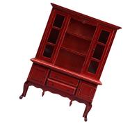 Armoire miniature en bois réaliste 1/12 faite à la main pour cuisine, chambre à coucher, accessoires de photographie, décoration de maisons de poupées, armoires de cuisine