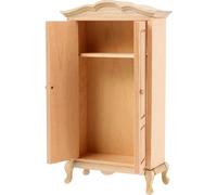 Armoire miniature pour maisons de poupées, style rustique, accessoire de maison pour chambre d'enfant, utilisation de garde-robe miniature