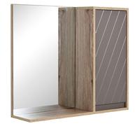 armoire miroir HOMCOM MDF 57x14x49cm Gris