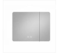 Armoire miroir LED salle de bain kaki - 80 cm - ALEN
