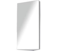 Armoire Miroir Salle De Bain Armoire De Toilette Murale Meuble D'angle 2 Étagères Dim. 30l X 18,4l X 60h Gris