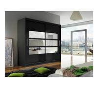 Armoire - Mobilier1.fr - Atlanta 101 - Portes Glissement - Noir