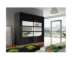 Armoire - Mobilier1.fr - Atlanta 101 - Portes Glissement - Noir