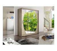 Armoire - Mobilier1.fr - Atlanta 121 - Glissement - LED - Sonoma chêne