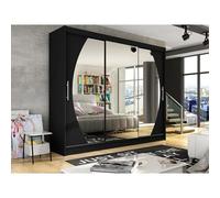 Armoire - Mobilier1.fr - Atlanta 130 - Glissement - Noir