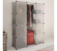 Armoire modulaire 9 compartiments Blanc 37 x 115 x 150 cm