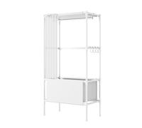 Armoire modulaire portable - Armoire robuste à installation rapide pour la maison et le bureau, étagères réglables, design polyvalent pour une niisation et un rangement faciles
