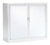 Armoire Monobloc H136xL 80xP43 cm 3T Blanc Rideaux Blanc Blanc - Blanc G