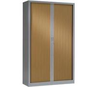 Armoire Monobloc H198xL100xP43 cm 4 Tablettes Alu Rideaux Pommier de Honfleur Aluminium - Pommier de Honfleur G