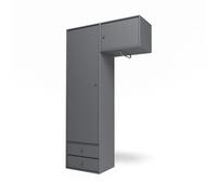 Armoire Montana Selection Attire II avec Tringle 36-Charbon