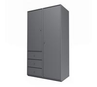 Armoire Montana Selection Attire III avec Piédestal 36-Charbon