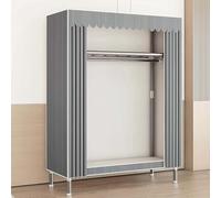 Armoire multifonction en toile - Armoire portable en tissu avec étagères et penderie pliable Ra pour rangement de chambre à coucher 84 x 46 x 173 cm et solution gain de place