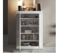 Armoire Multiusage 2 Portes Bienvenu Dmora en Bois Mélaminé Blanc 35x113h cm