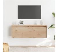 Vidaxl Armoire Murale 100x30x35 Cm Bois De Pin Massif Marron