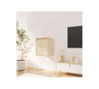 Armoire murale 30x30x40 cm Bois de pin massif Brun G