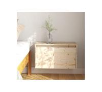 vidaXL Armoire Murale 60x30x35 cm Bois de pin Massif, Armoire Suspendue, étagère Murale, étagère Flottante, Meuble TV Mural, unité Murale