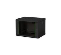 Digitus Armoire murale DN-19 07-U-SW 7U 19 pouces porte en plexiglass verrouillable 450 mm noir
