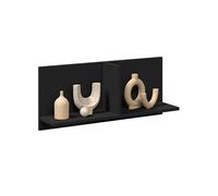 vidaXL Armoire murale 70x16,5x30 cm Noir Bois composite