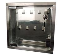 Armoire murale 9 clés, petite armoire transparente en acier inoxydable, solutioncompacte de gestion des clés pour la maison, couleur argent. Idéale pour un accès et une organisation faciles.