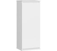 Armoire murale AKORD W40 Blanche 40 cm 1 porte façade Blanche 3 étagères 40x30x99 cm Blanc G