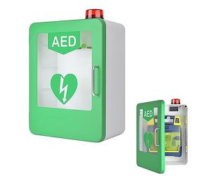 Armoire murale avec défibrillateur AED avec t alarme - Boîte d'alarme de défibrillation cardiaque pour la maison, les écoles, les clubs - Un must have