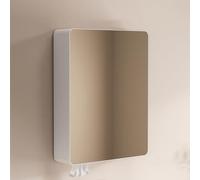 Armoire murale avec miroir et distributeur de mouchoirs, design en aluminium peu encombrant pour une installation facile dans les salles de bains et les espaces de vie