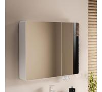 Armoire murale avec miroir et distributeur de mouchoirs, design en aluminium peu encombrant pour une installation facile dans les salles de bains et les espaces de vie