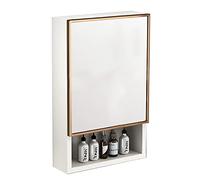 Armoire murale avec miroir et étagère - Design en aluminium pour salle de bain et chambre à coucher