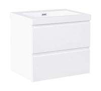 Armoire Murale avec Vasque pour Salle de Bain en MDF 60 x 46 cm avec 2 Tiroirs B