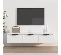 Armoire murale blanc 102x30x20 cm bois d ingénierie Blanc G