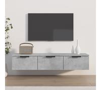vidaXL Meuble mural 811407 – Bois travaillé 102x30x20 cm – Gris béton
