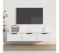 Armoire Murale Blanc 102x30x20 cm Bois d'Ingénierie Suspendue Étagère vidaXL