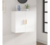 vidaXL Armoire murale 60x30x60 cm blanc en bois d'ingénierie