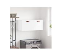 Vidaxl Armoire Murale Blanc 80x36,5x35 Cm Bois D'ingénierie Multicolore