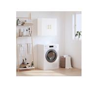 vidaXL Armoire Murale Blanc Brillant 60x31x60 cm Bois d'ingénierie