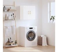 vidaXL Armoire Murale Blanc Brillant 60x31x60 cm Bois d'ingénierie