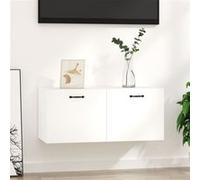 812939 vidaXL Armoire murale Blanc brillant 80x35x36,5 cm Bois d'ingénierie