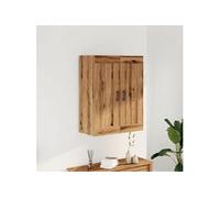 Armoire murale chêne artisanal 69,5x34x90 cm bois d'ingénierie, armoire, armoire suspendue, armoire latérale, armoire 857309